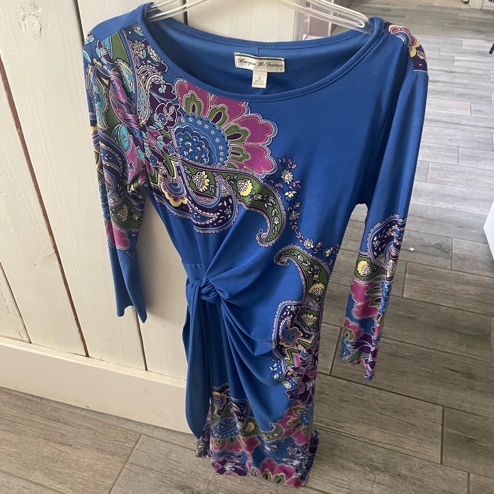 Faux wrap dress